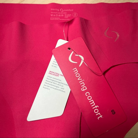 NWT Women's Moving Comfort Out-of-Sight Bikini Panties, Power Pink, Size S - Picture 5 of 5
